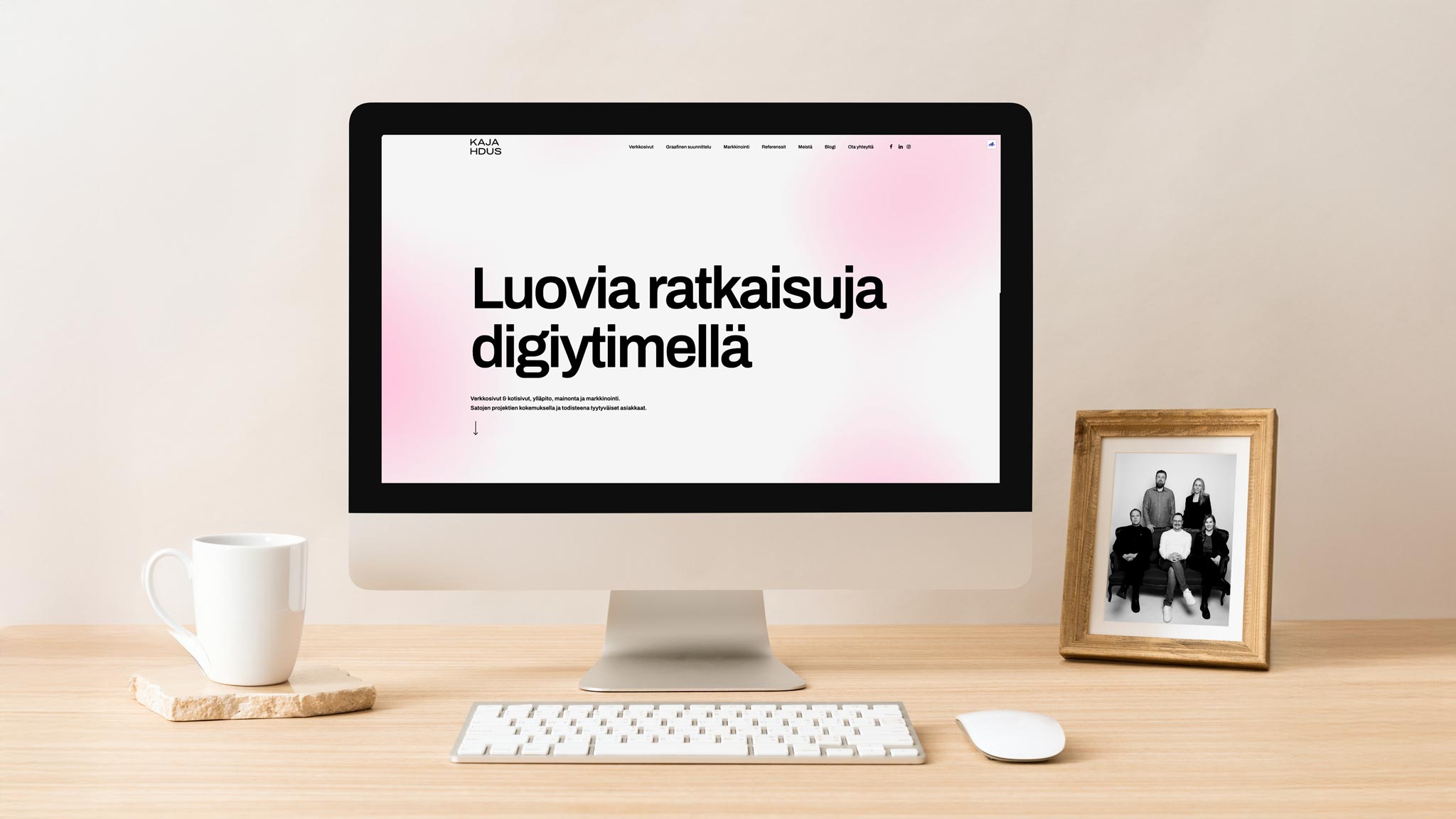 Verkkosivu-uudistus keskisuurille sivuille onnistuu Kajahdukselta kuukaudessa.